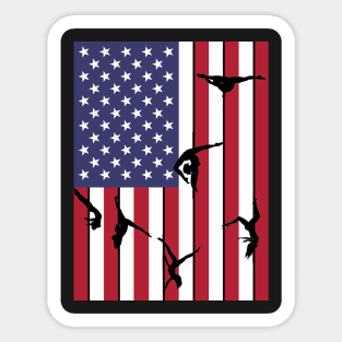 Murica Pole Athletes Sticker